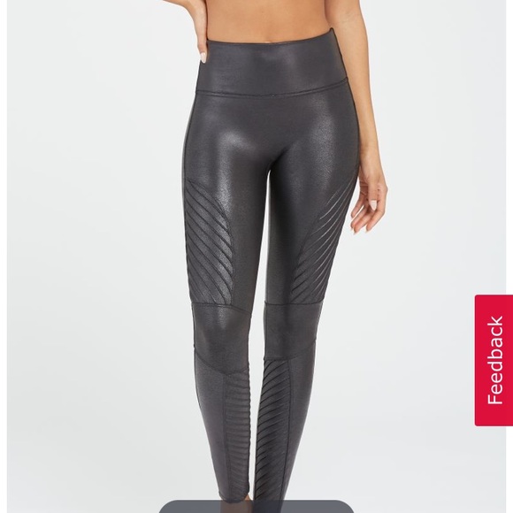 SPANX Pants - Brand new faux leather motto leggings by spanx